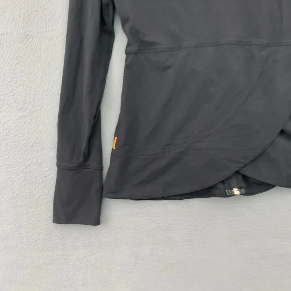 Lucy Jacket Womens Small Black Full Zip Long Sleeve Golfer Performance Yoga Top